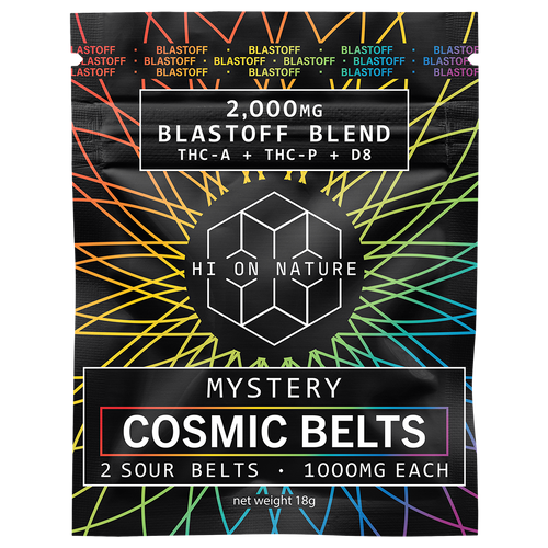 2000mg BLAST OFF COSMIC BELTS 80 PACK JAR (160,000mg total)